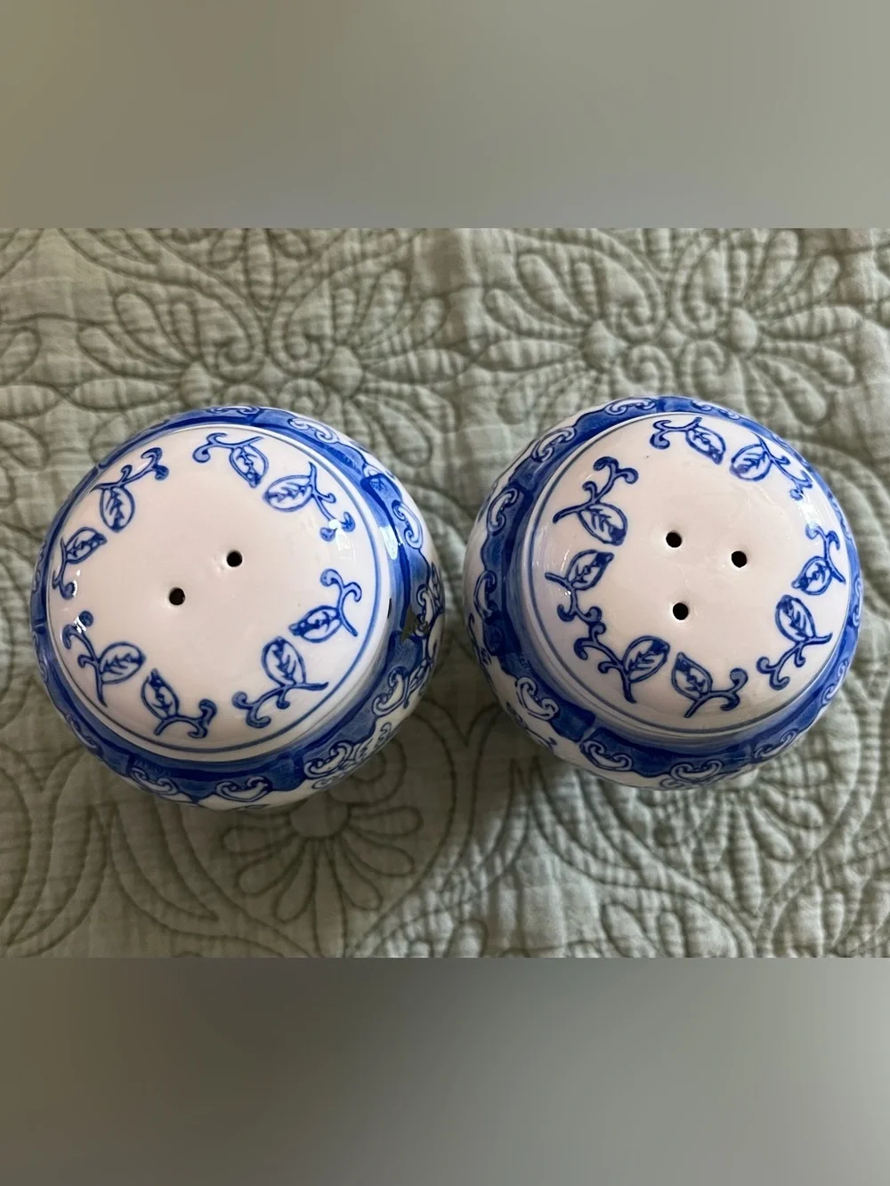 Ballard Designs Chinoiserie Salt & Pepper Set